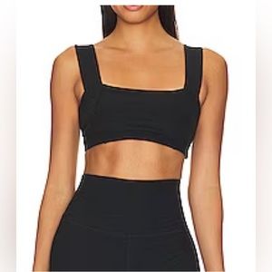 NWT JET BLACK BANDEAU BRA TOP